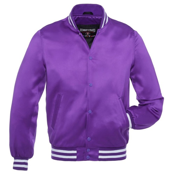 Vintage Gem Sportswear Purple Varsity Jacket Small - Picture 1 of 4